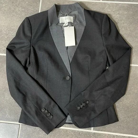 Boss Jayana Wool Contrast Collar Jacket size 0